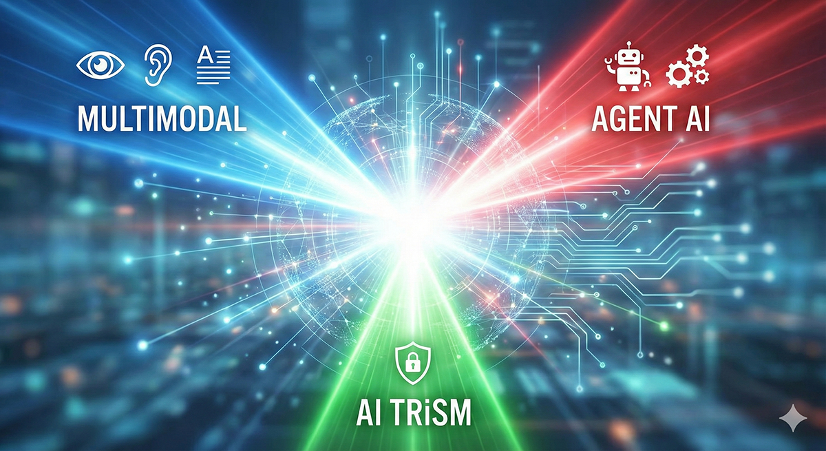 AIの新時代へ：「マルチモーダル × エージェント × TRiSM」が描く、自律と信頼の未来図